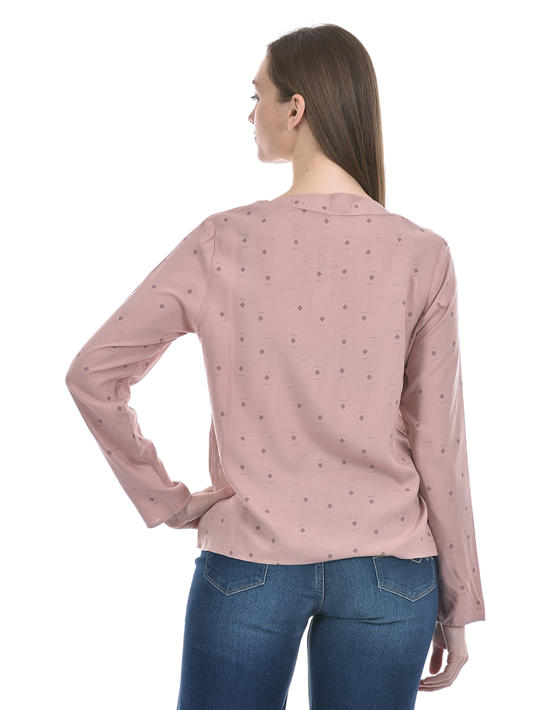 Numero Uno Women All Over Print Pink Top